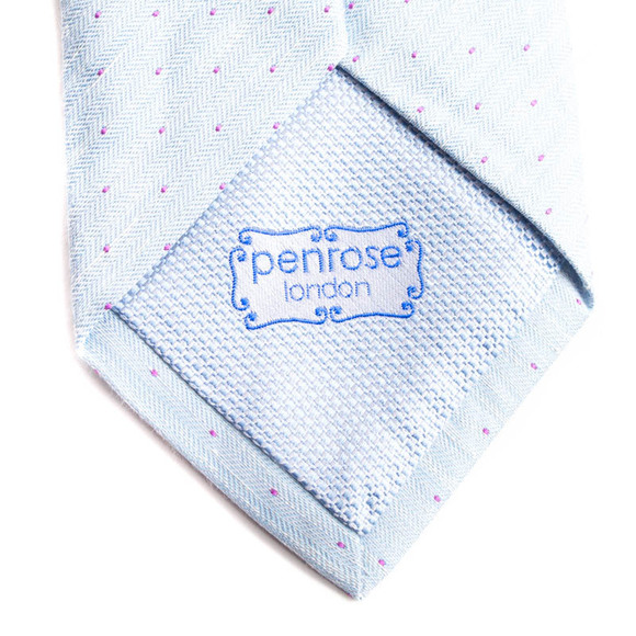Penrose Tie Men Dark Magenta - Picture 4 of 4